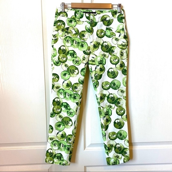 Zara Kiwi Fruit Cropped Pants Medium - Picture 3 of 9